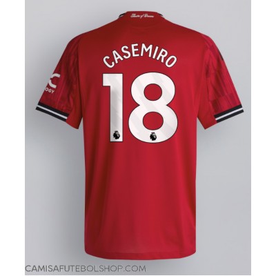Camisa de time de futebol Manchester United Casemiro #18 Replicas 1º Equipamento 2025-26 Manga Curta Camisa de time de futebol Manchester United Casemiro #18 Replicas 1º Equipamento 2025-26 Manga Curta